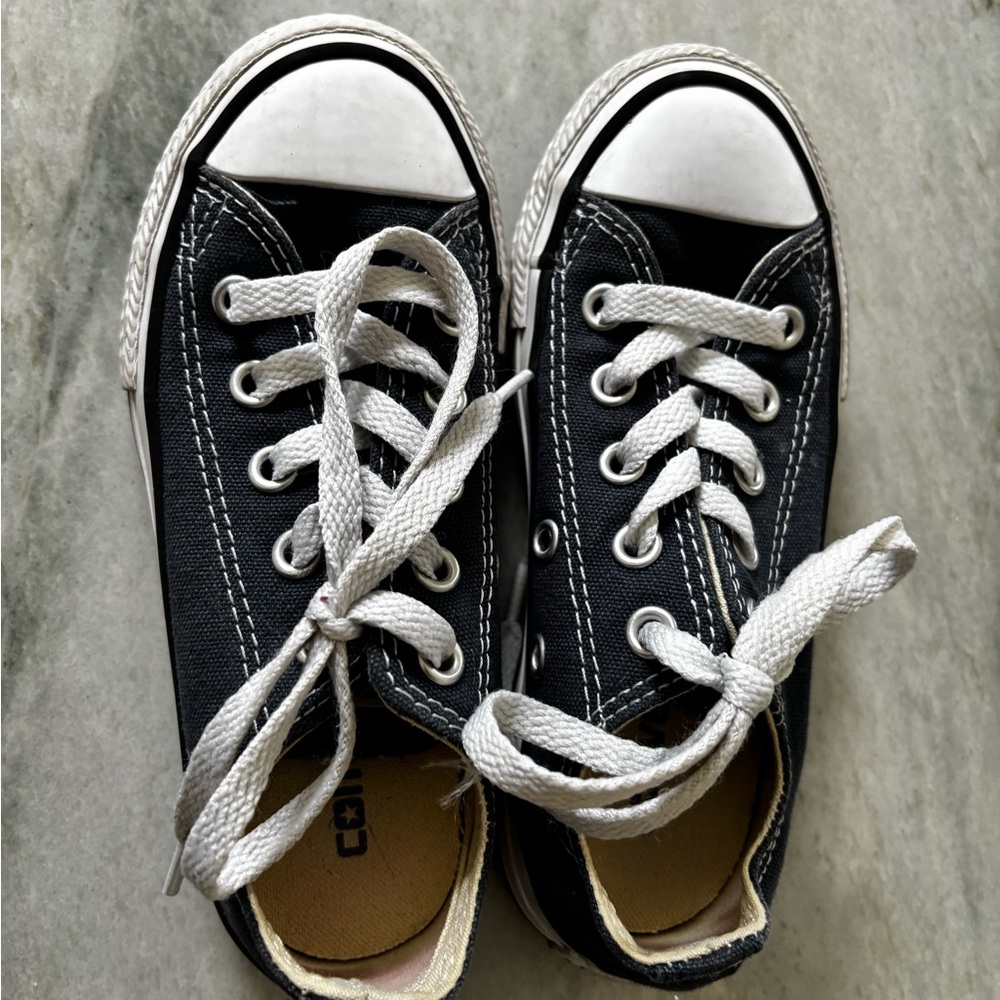 Converse Black and White Canvas Sneakers Classic Design